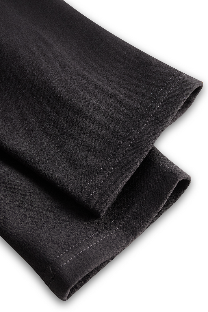 Isabella | Svart bältad skjortklänning