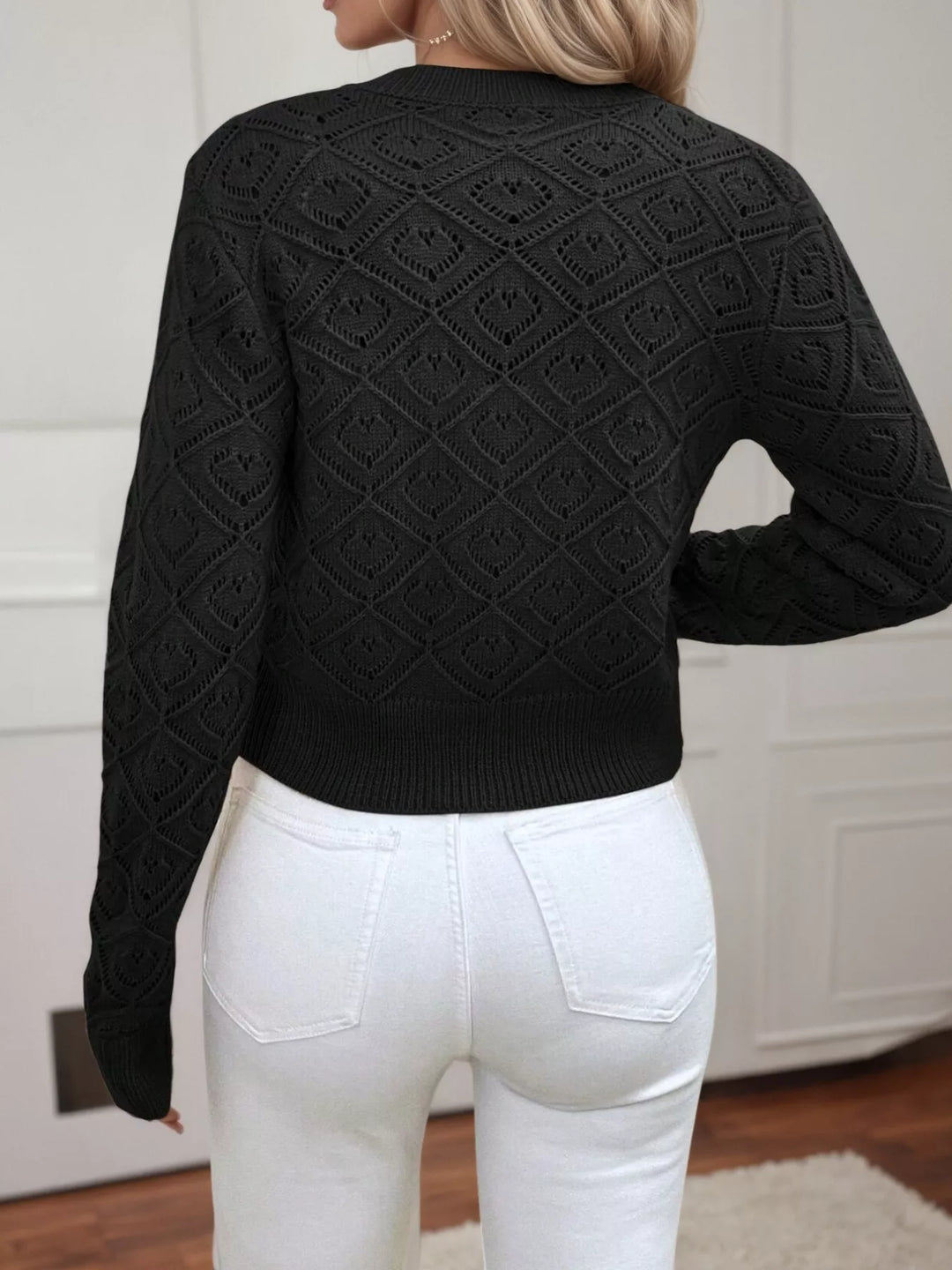 Cardigan | Långärmad kofta med knappar