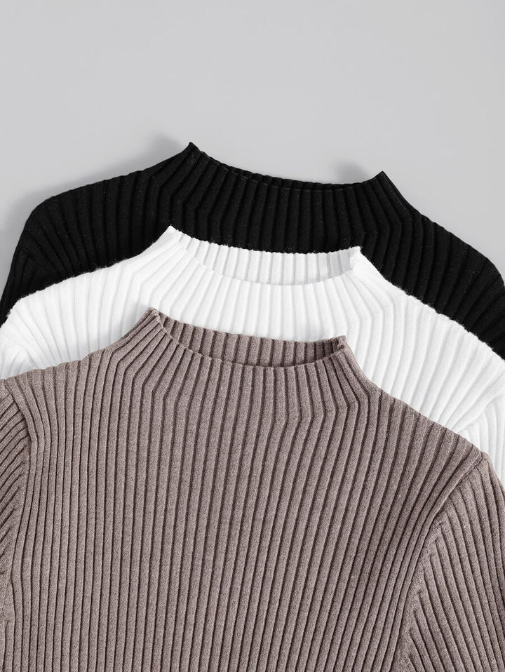 Diane | 3-delad ribbad stickad set