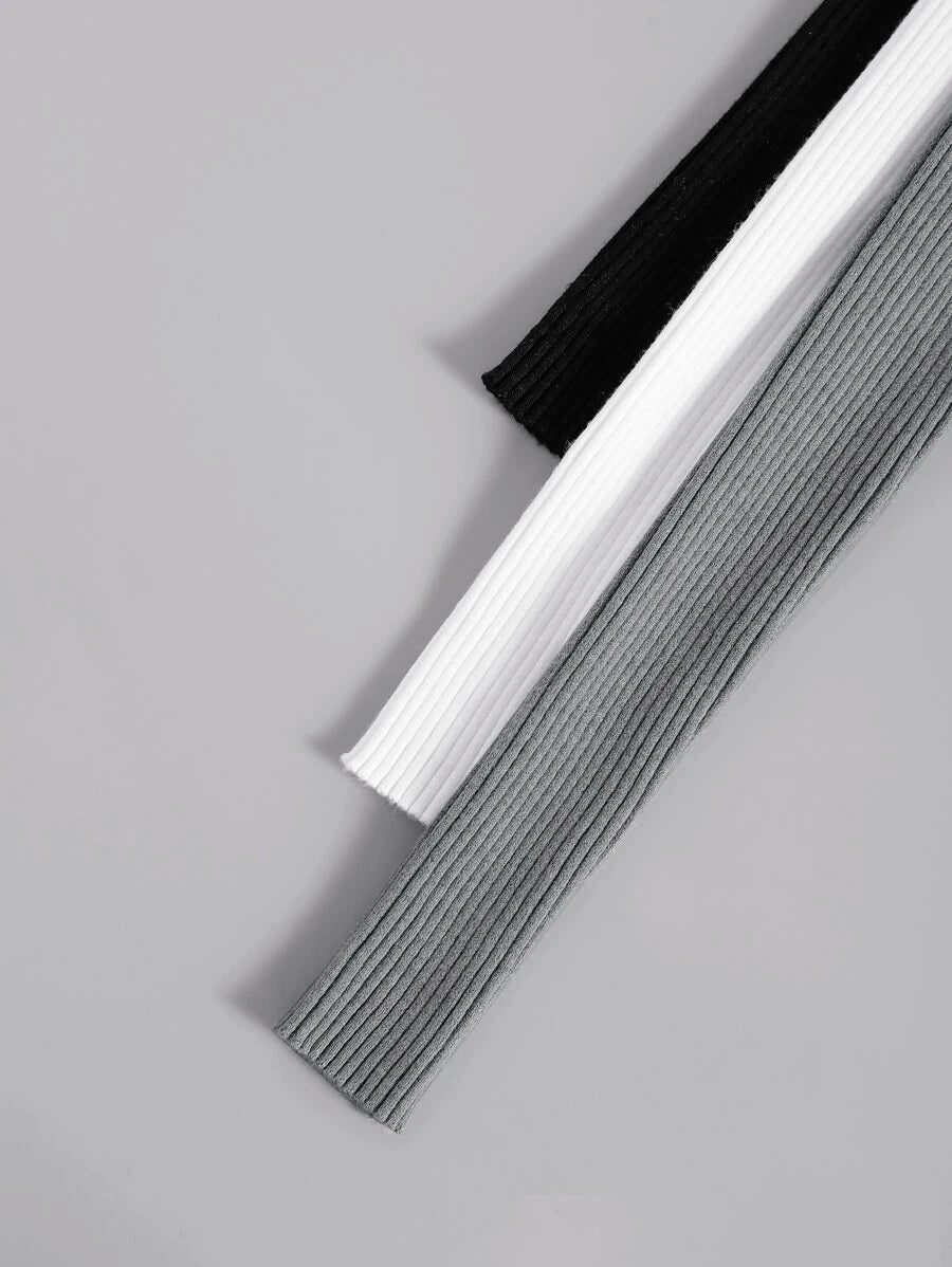 Diane | 3-delad ribbad stickad set