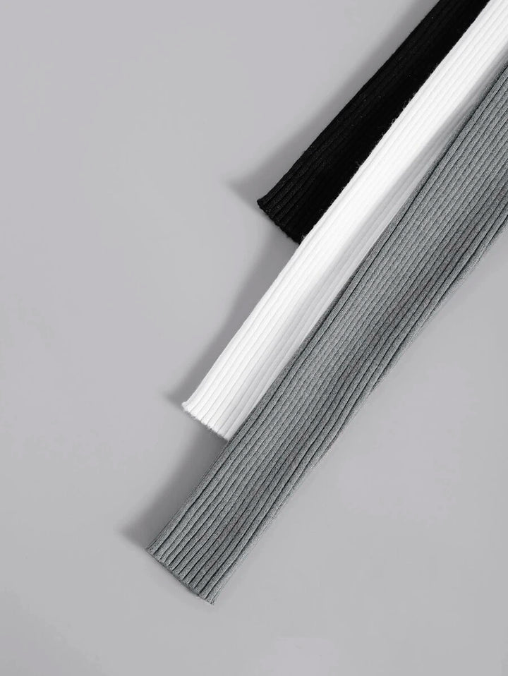 Diane | 3-delad ribbad stickad set