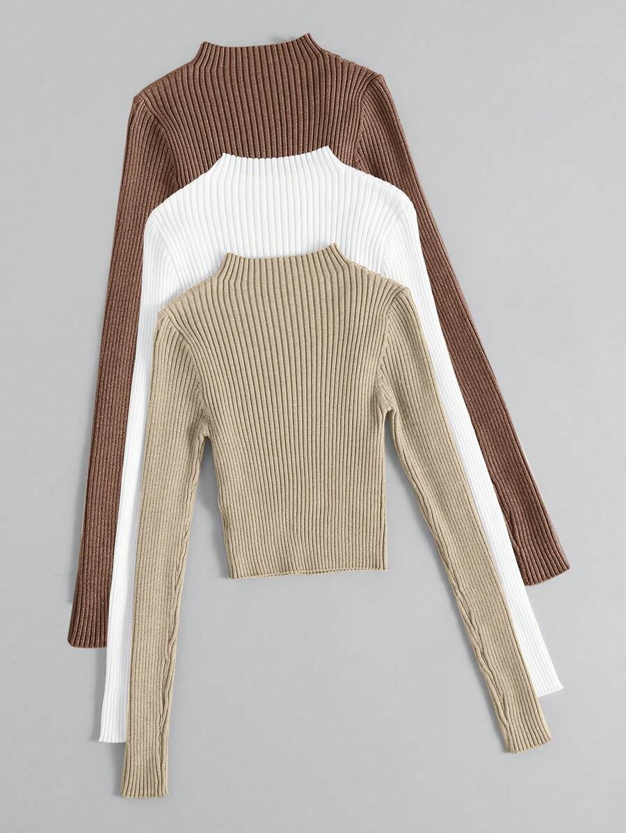 Diane | 3-delad ribbad stickad set