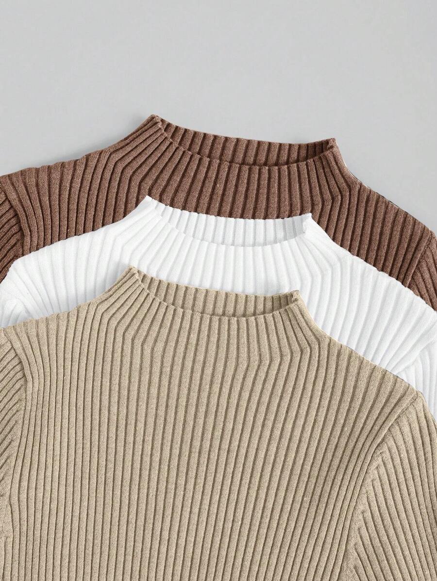 Diane | 3-delad ribbad stickad set