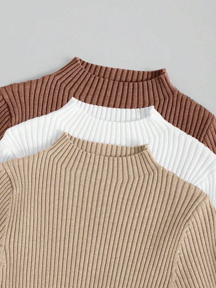 Diane | 3-delad ribbad stickad set