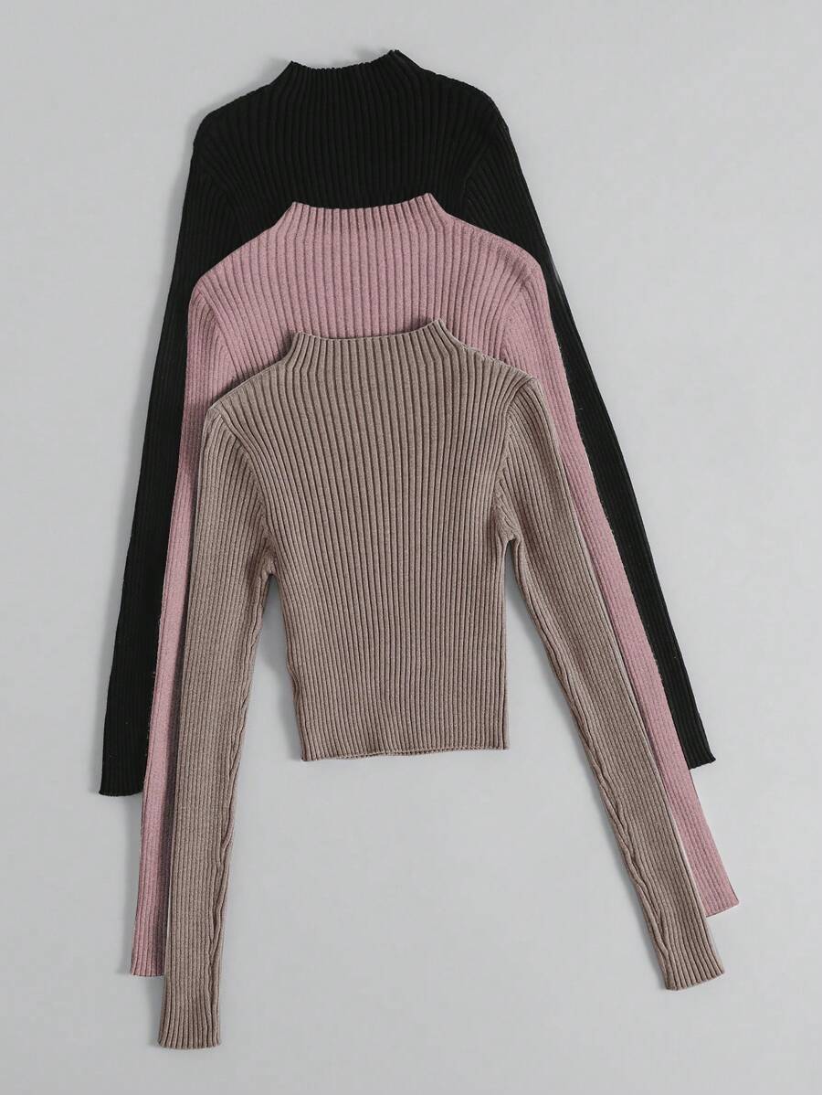 Diane | 3-delad ribbad stickad set