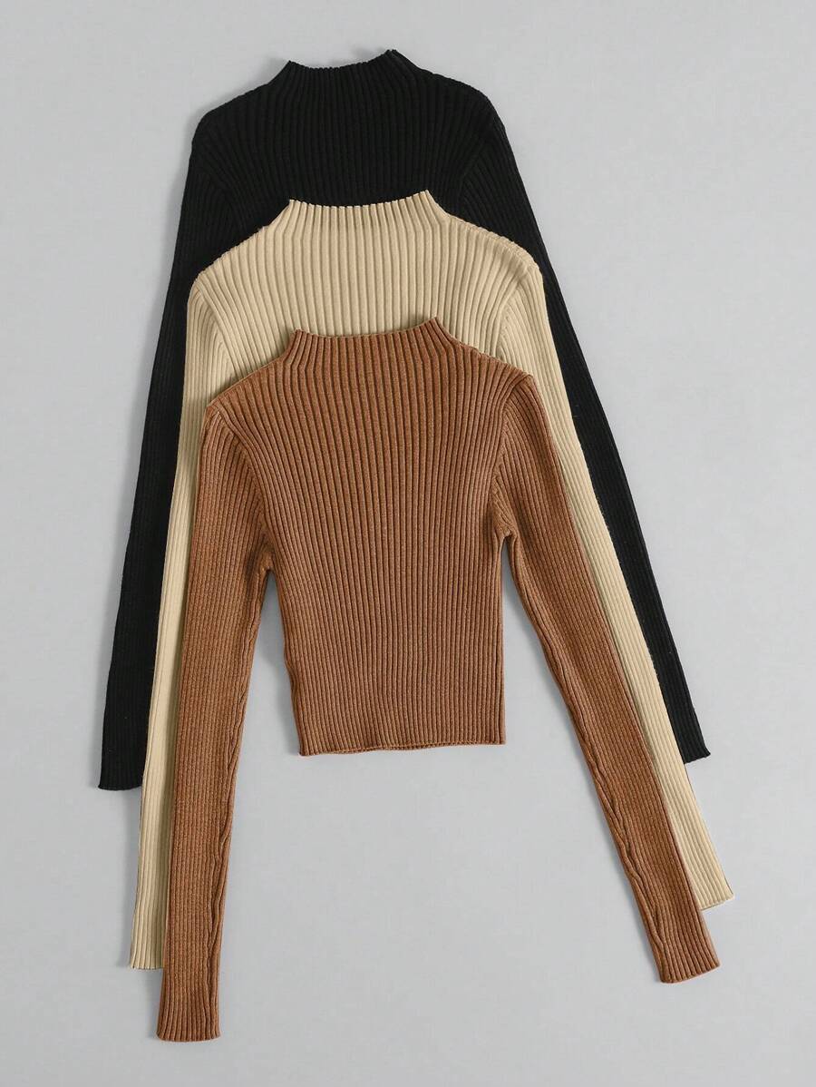 Diane | 3-delad ribbad stickad set