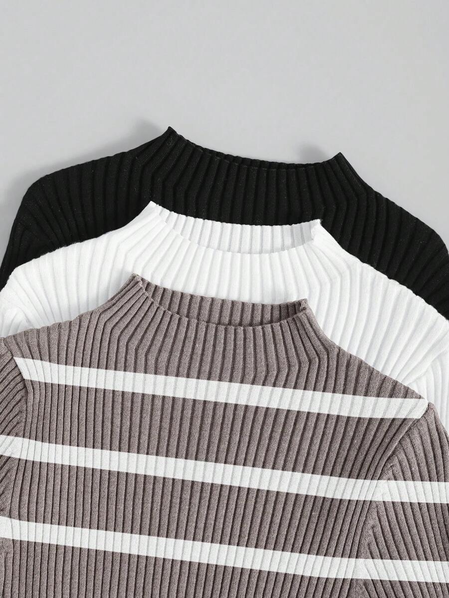 Diane | 3-delad ribbad stickad set