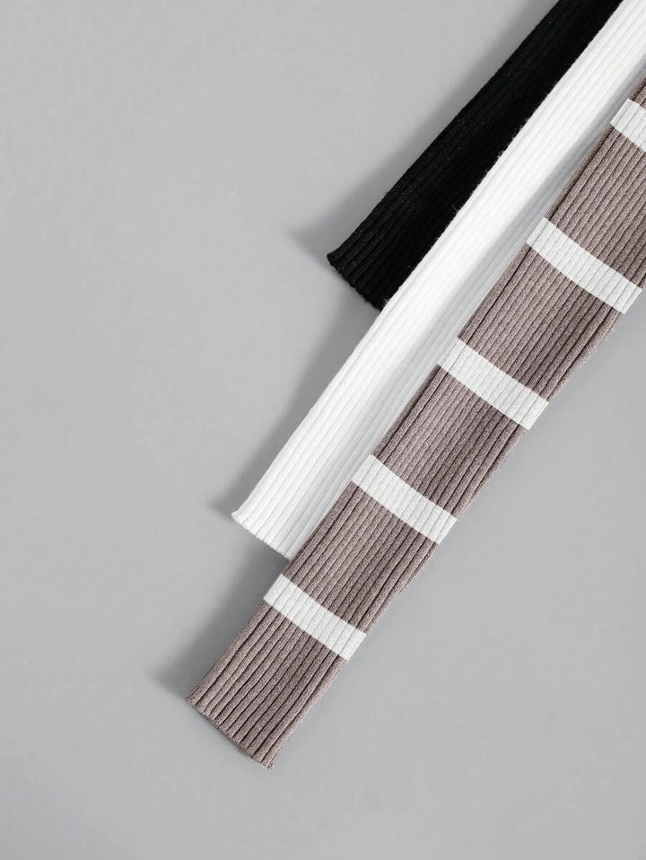 Diane | 3-delad ribbad stickad set