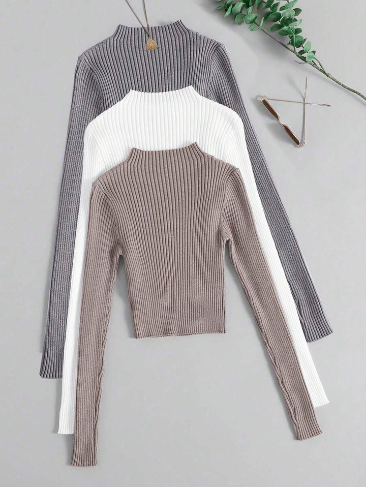 Diane | 3-delad ribbad stickad set