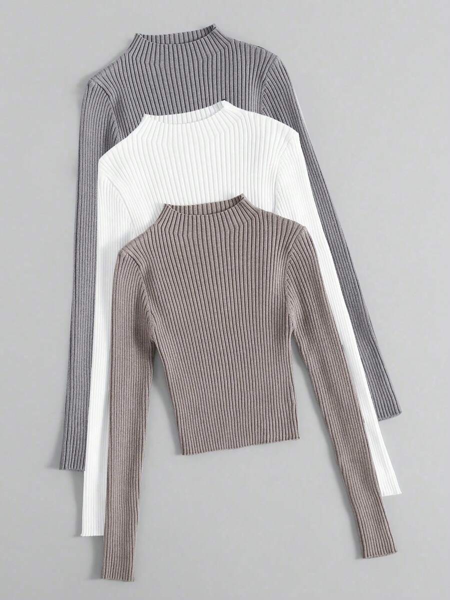 Diane | 3-delad ribbad stickad set