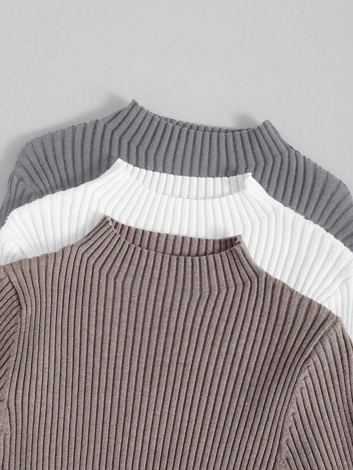 Diane | 3-delad ribbad stickad set