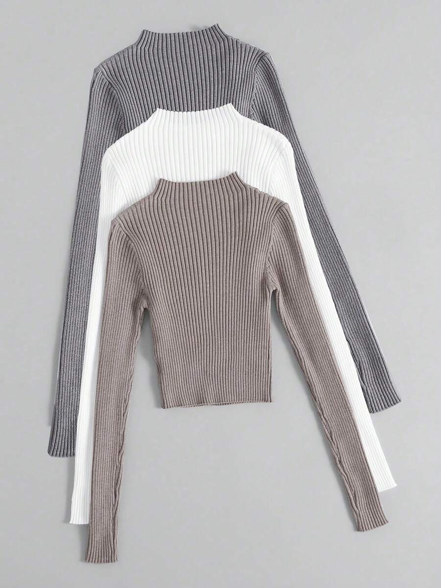 Diane | 3-delad ribbad stickad set