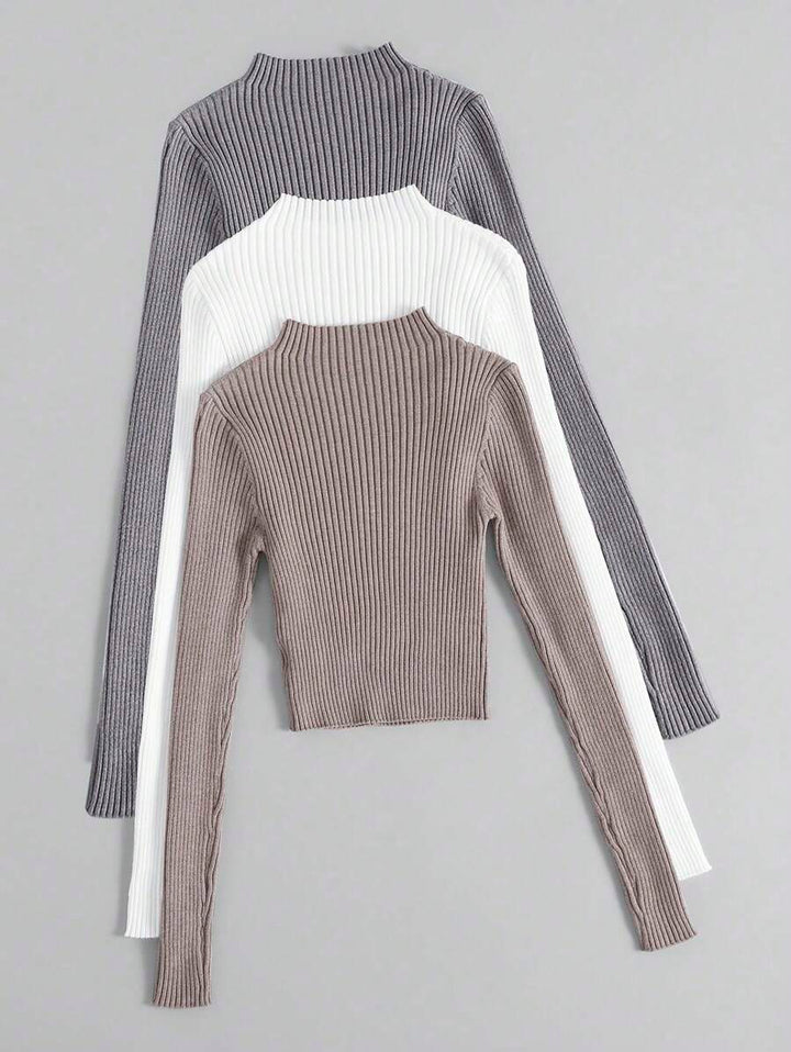 Diane | 3-delad ribbad stickad set