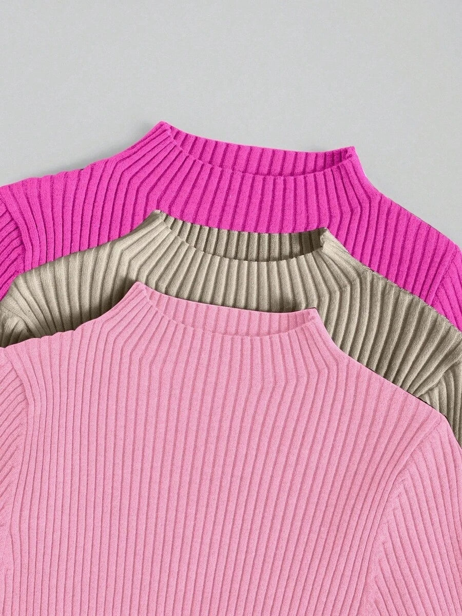 Diane | 3-delad ribbad stickad set