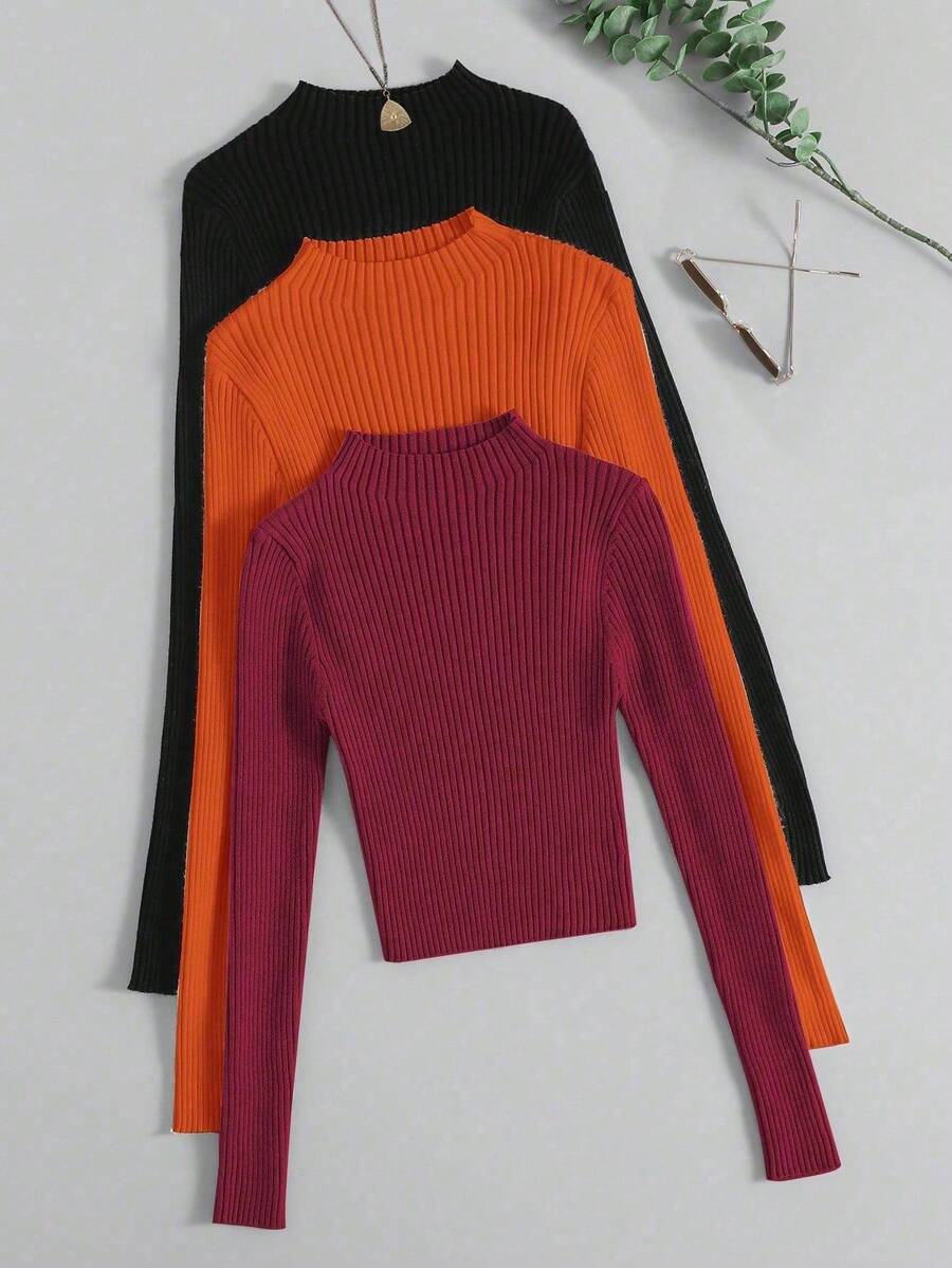 Diane | 3-delad ribbad stickad set