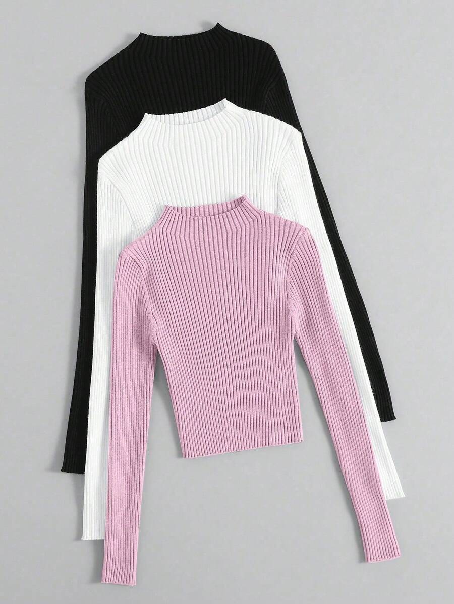 Diane | 3-delad ribbad stickad set