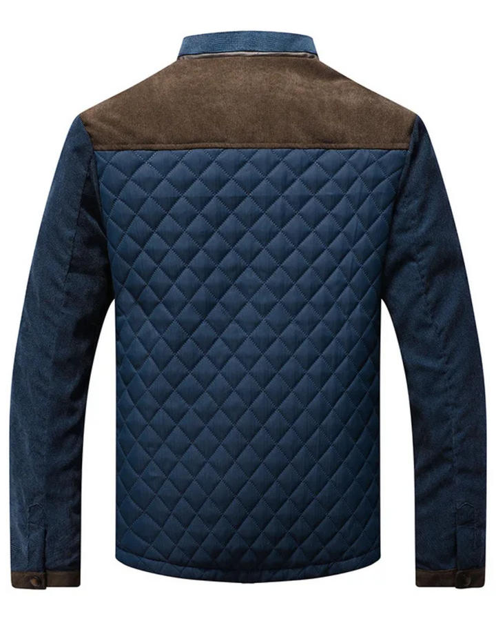 Mathias™ | Quilted Suede-Detail Jacket