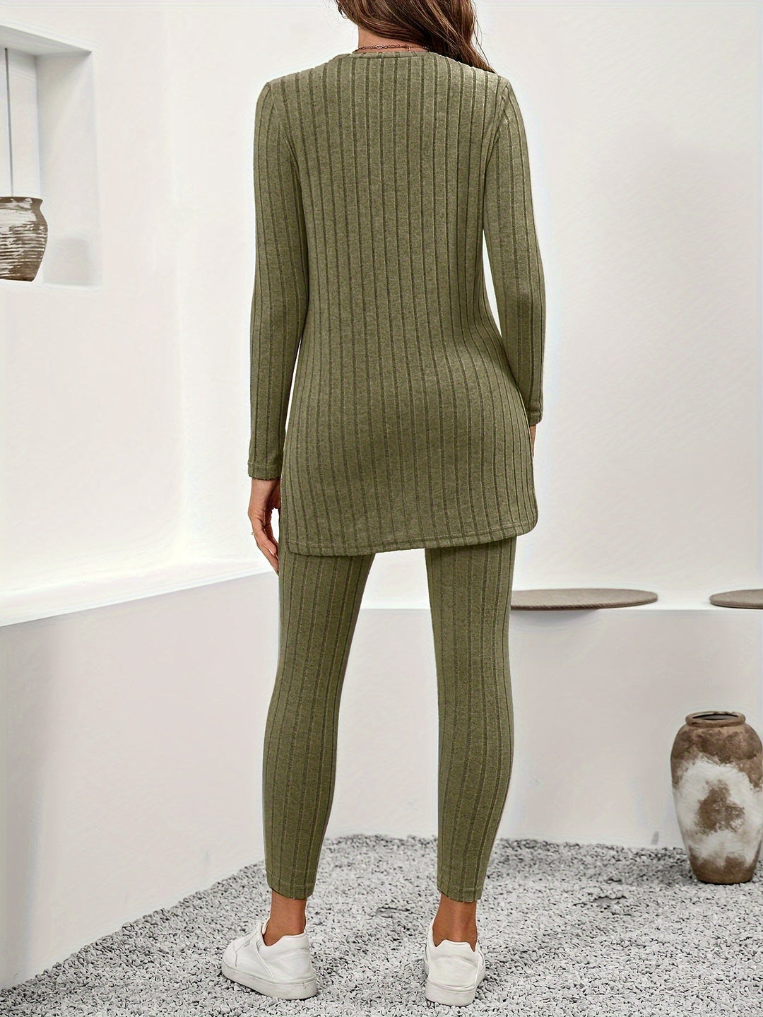 Mila | Ribbad loungewear set