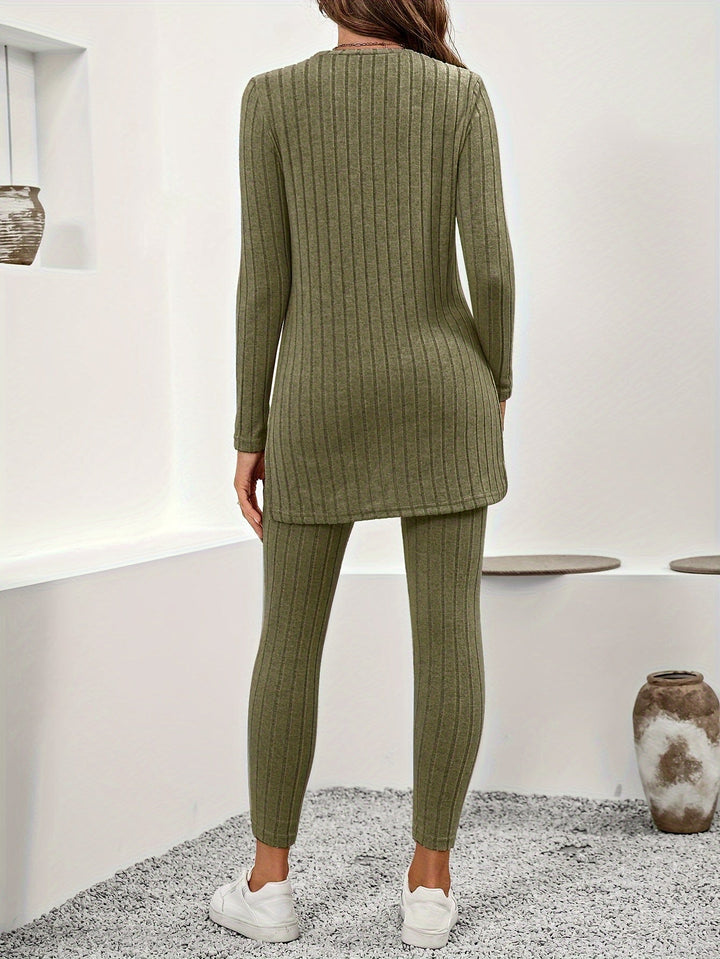 Mila | Ribbad loungewear set