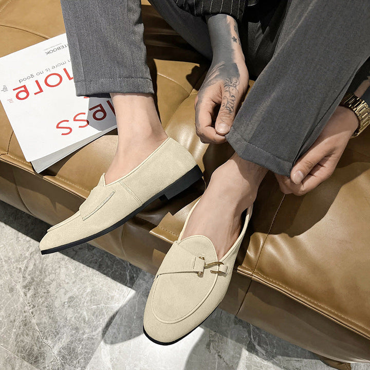 Alessandro Cortese™ | Suede Metal-Detail Loafers