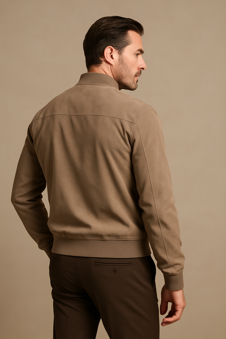 Viktor™ | Suede-Look Bomber Jacket