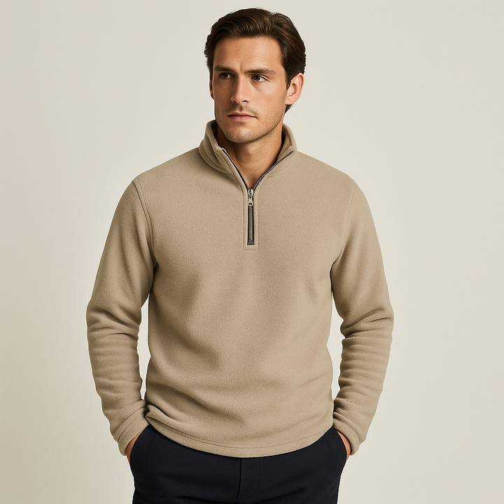 Christophe van Oers | Men's Pullover with Fleece Wool Lining