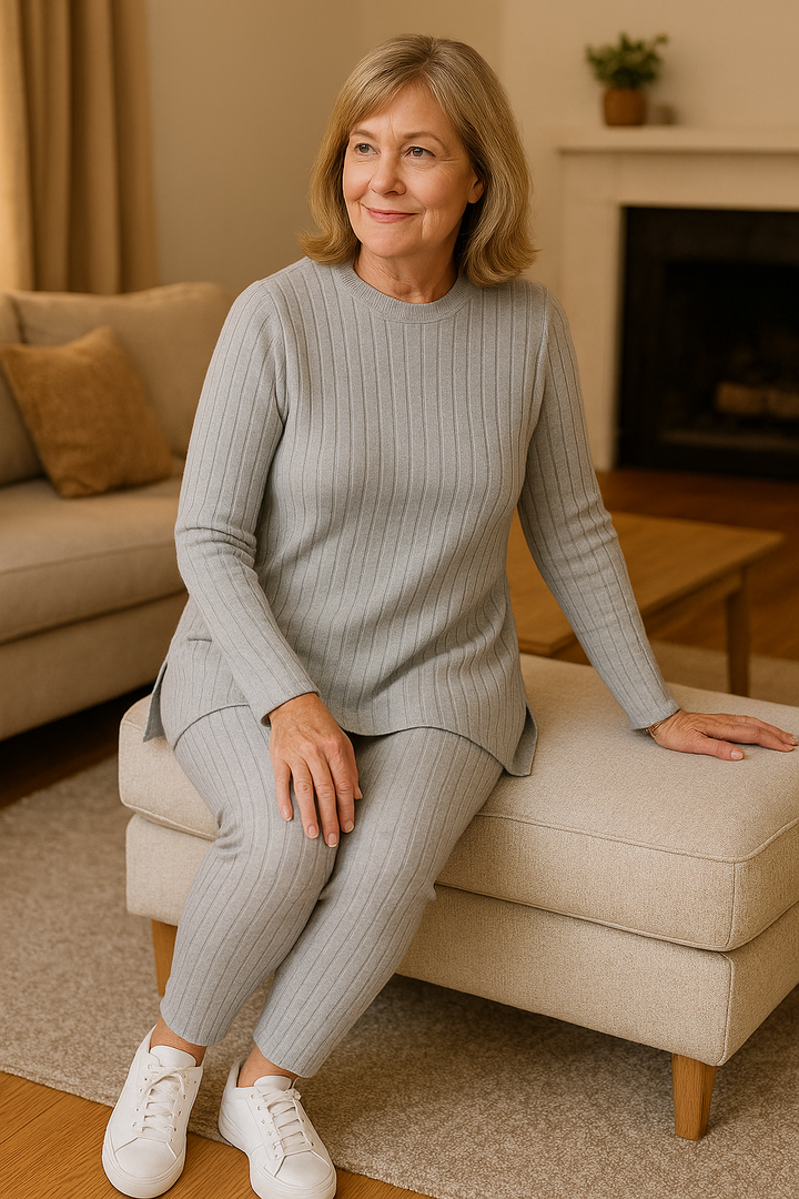 Mila | Ribbad loungewear set