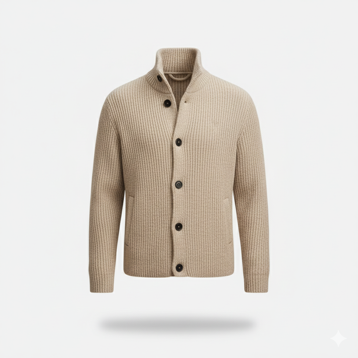 Elliot™ | Light Khaki Knit Cardigan