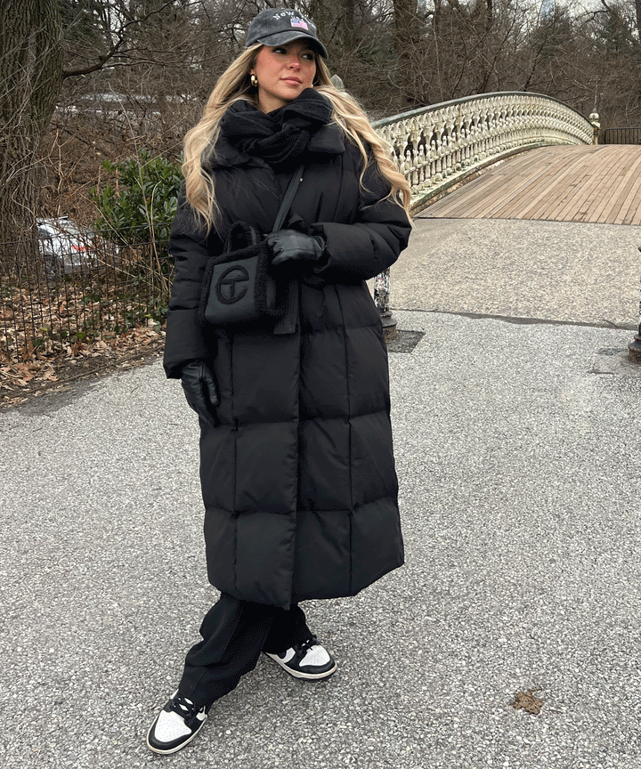 Zimara | Long Quilted Winter Jacket for Women