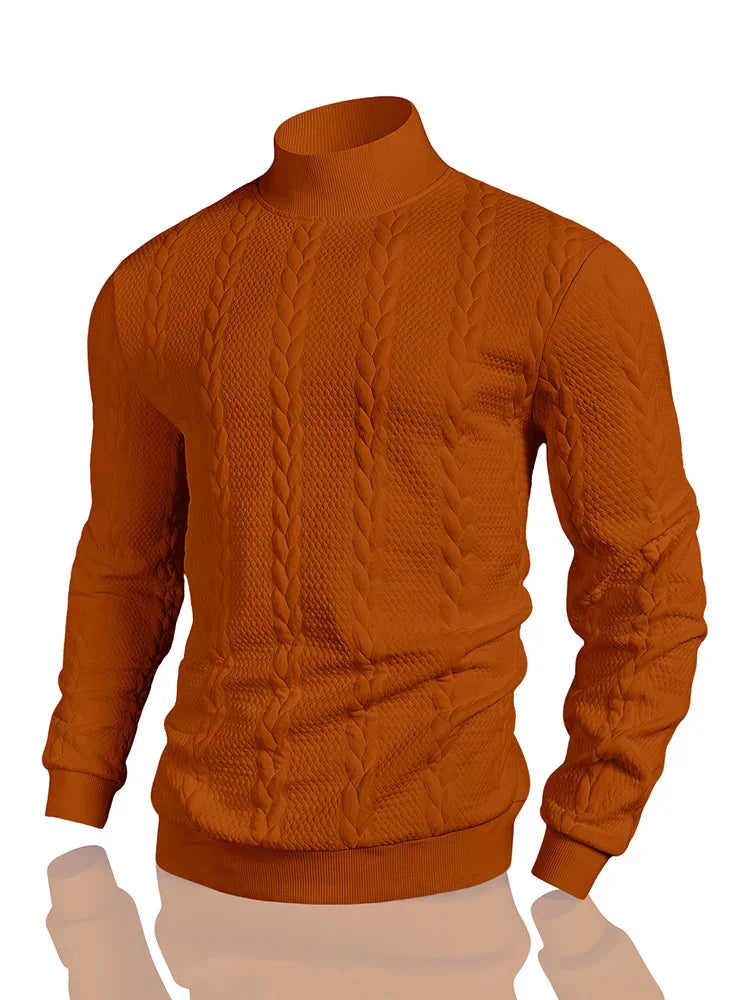 Oliver™ | Men’s High-Neck Cable-Knit Sweater