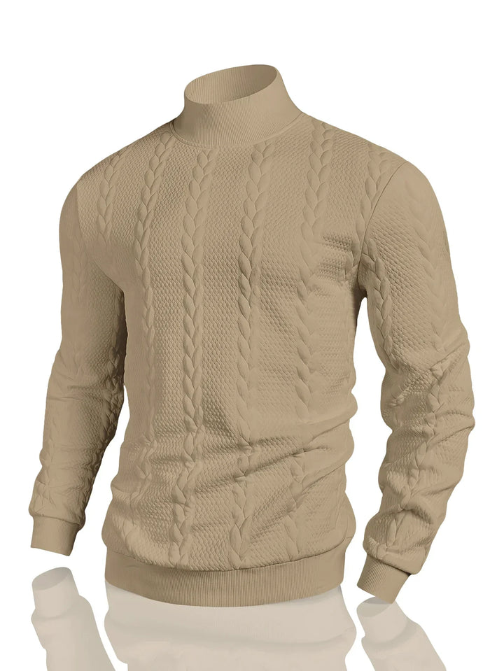 Oliver™ | Men’s High-Neck Cable-Knit Sweater