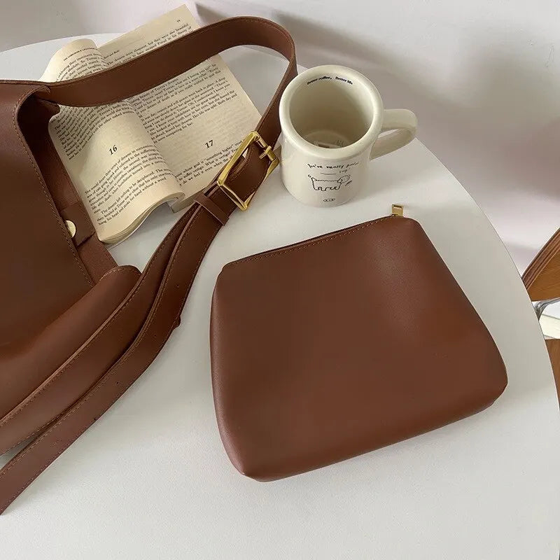 Elegant Leather | Axelväska i skinn