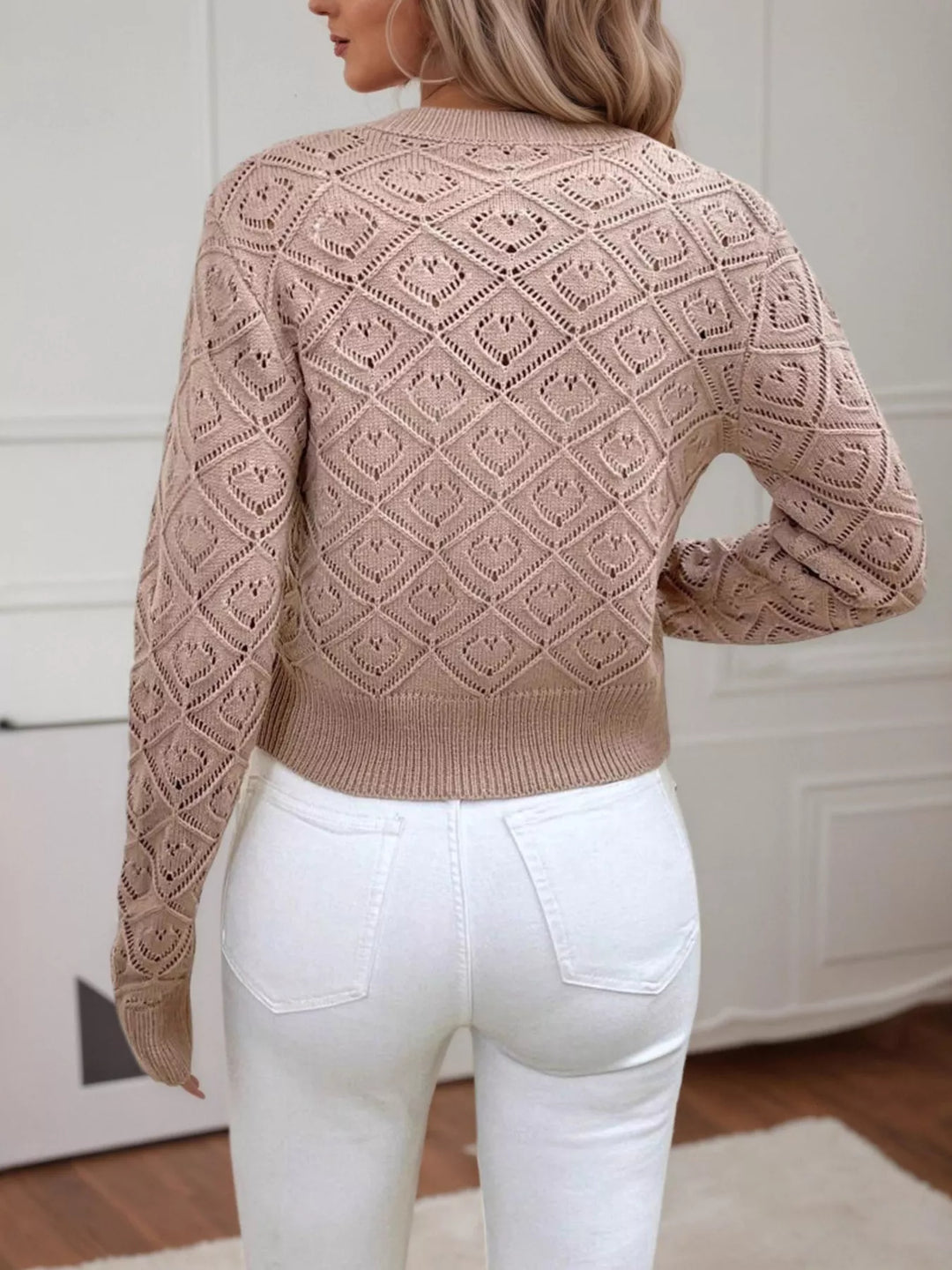 Cardigan | Långärmad kofta med knappar