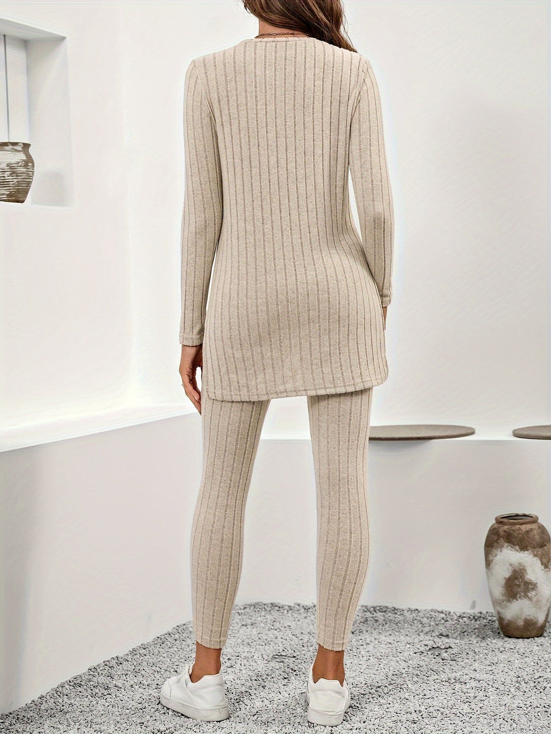 Mila | Ribbad loungewear set