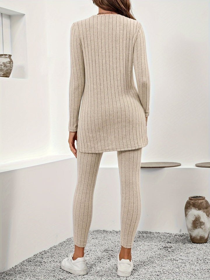 Mila | Ribbad loungewear set