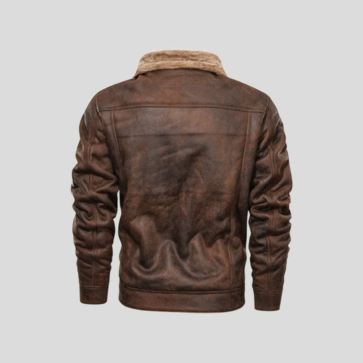 Vanguard™ | Classic Biker Leather Jacket