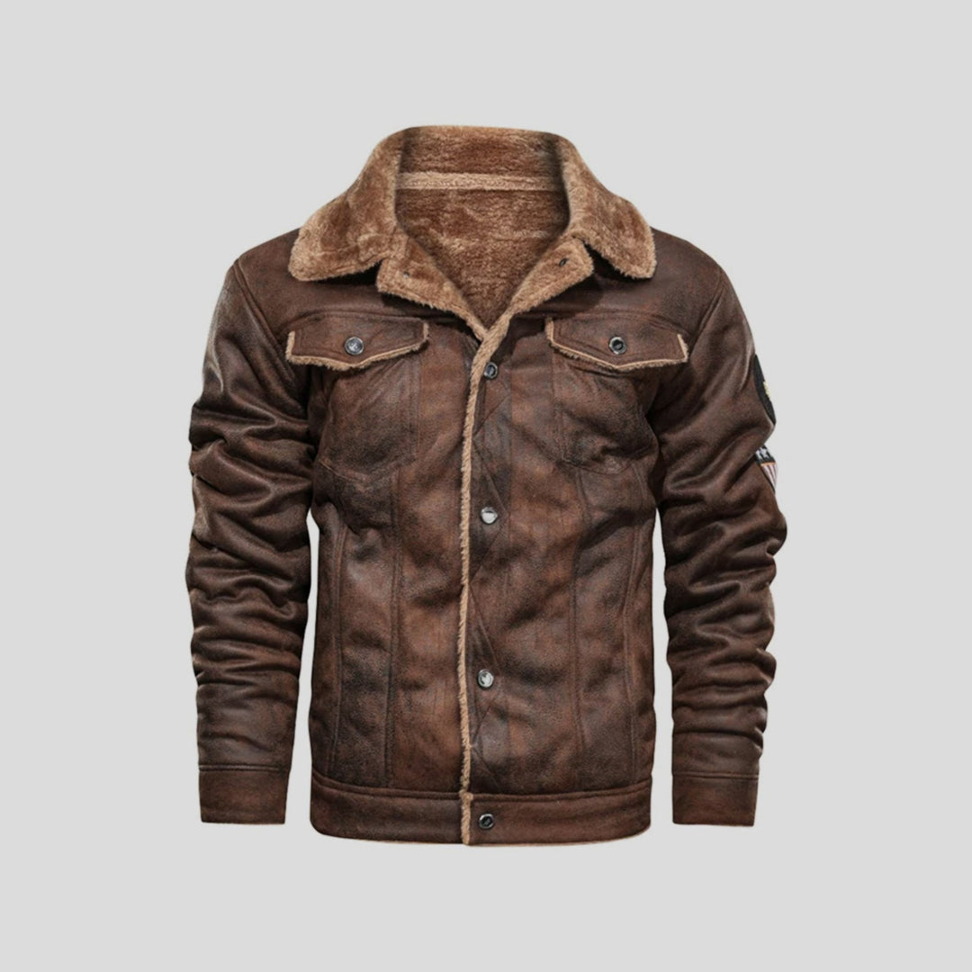 Vanguard™ | Classic Biker Leather Jacket