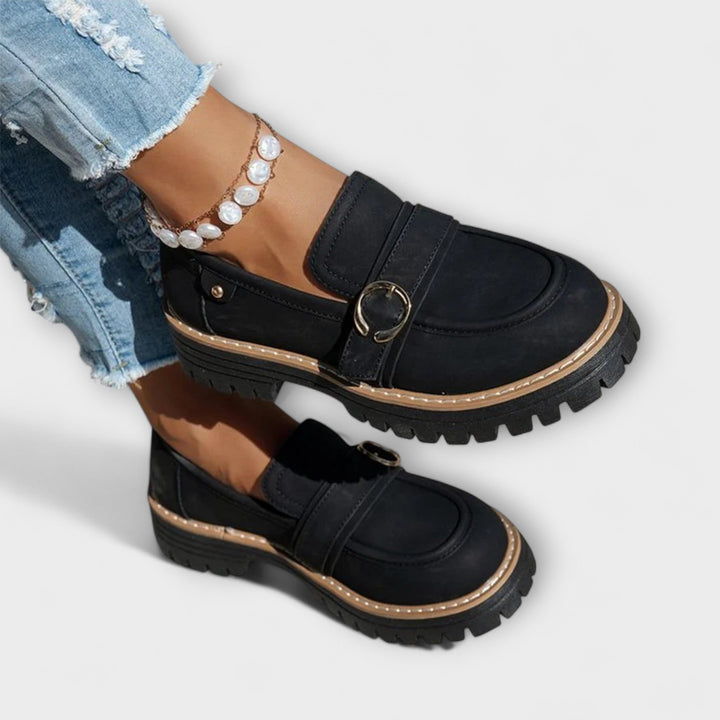 Astrid™ | Loafers med rund tå