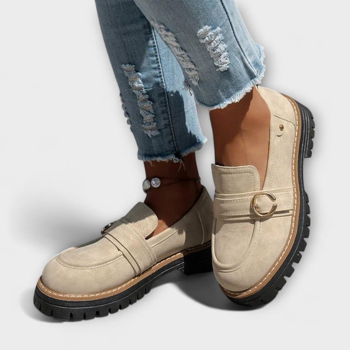 Astrid™ | Loafers med rund tå