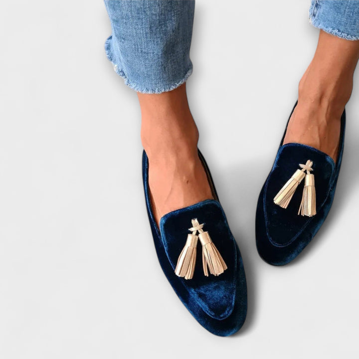 Carina™ | Vintage loafers med tofsar