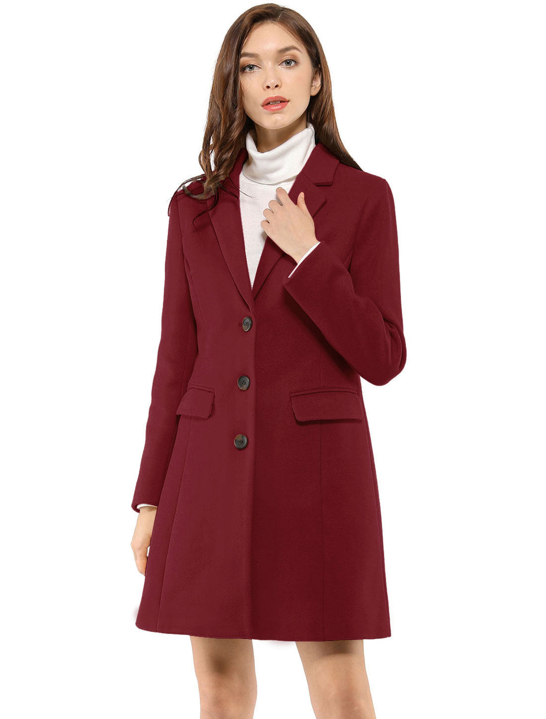 Wool Coat | Classic Cut with Collar